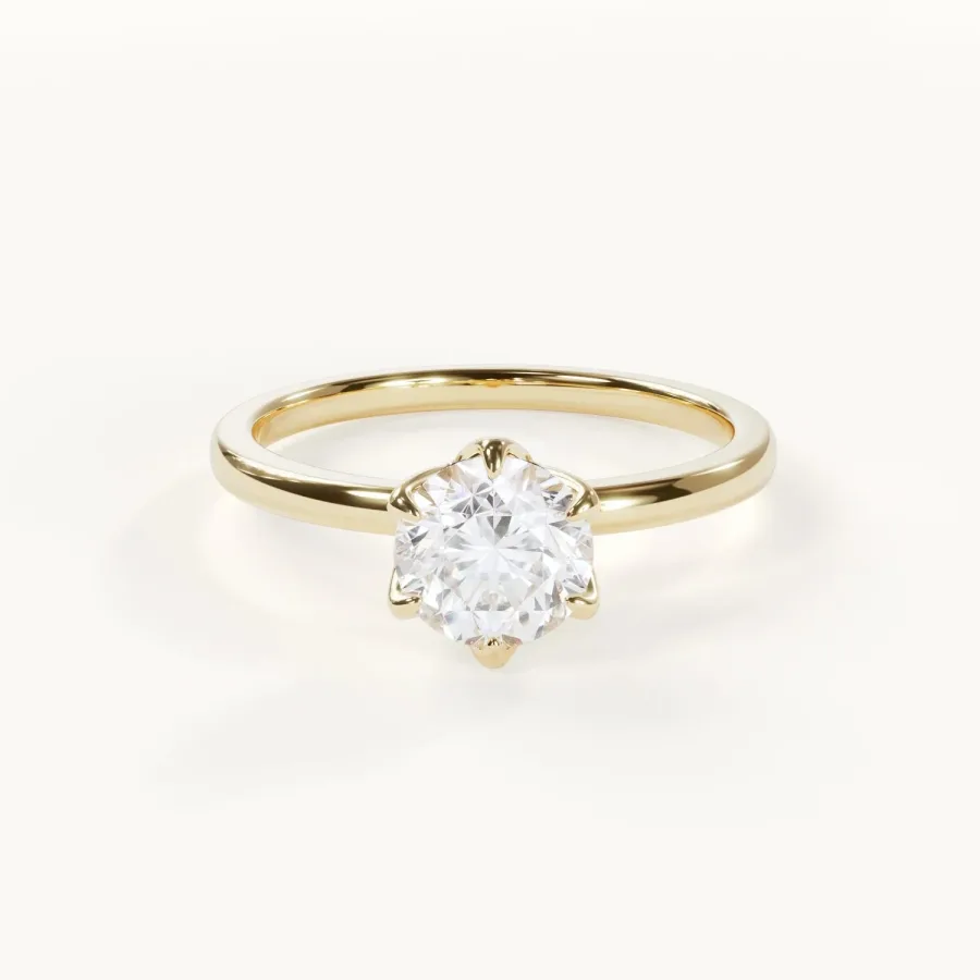 Fleur d’Amour Rundschliff Solitär Ring