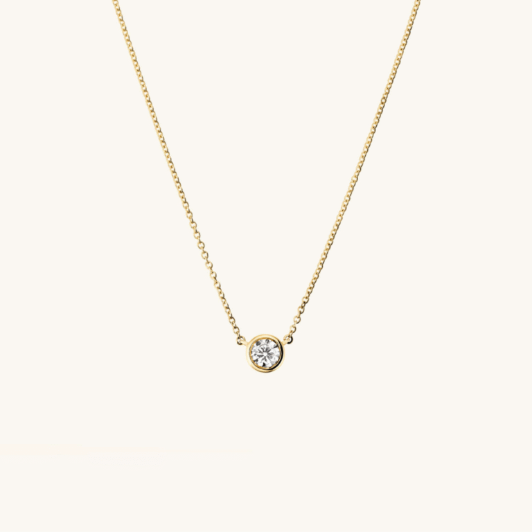 Solitaire Diamond Necklace by Velur