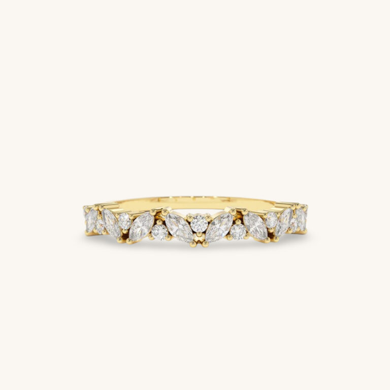 Eternelle – Eternity-ring met marquise-stenen van massief goud | Velur
