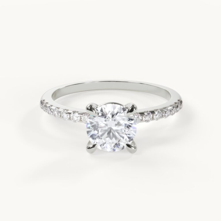 Elegant ring with a diamond.