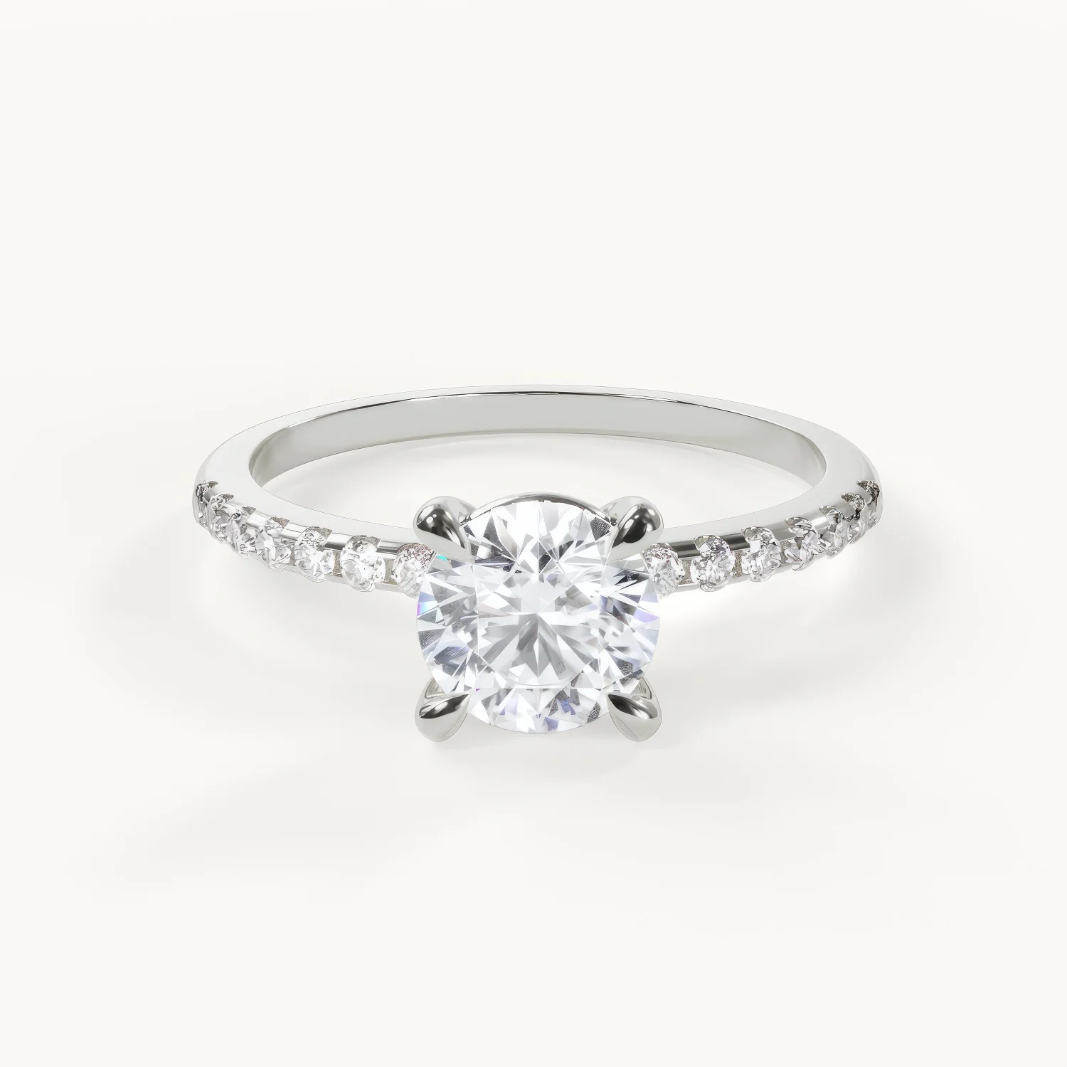 Eleganter Ring mit Diamantstein.