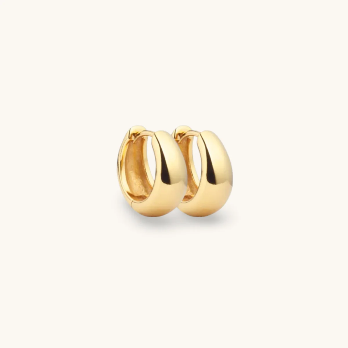 Klobige Gold creolen