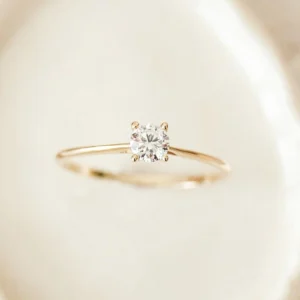solitär diamant ring aus gold unter 300€