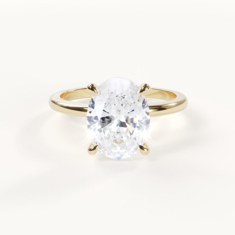 Elegance Royale — Oval Solitaire Engagement Ring by Velur (main image)