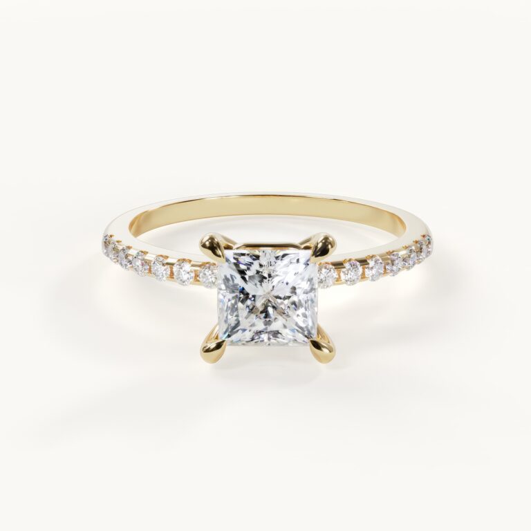 Elegante gouden ring met diamanten