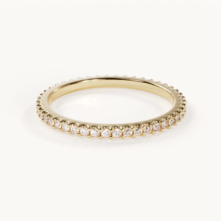 Adèle – Eternity-ring met ronde stenen van massief goud | Velur
