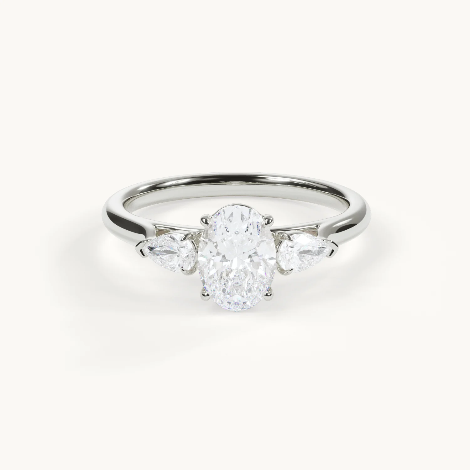 Trinité – Trilogy Verlobungsring - Weißgold / Platin, 1 ct.
