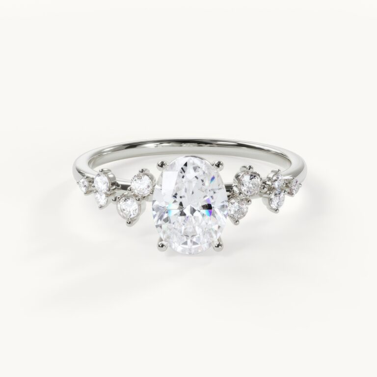 Elegant ring with a sparkling diamond