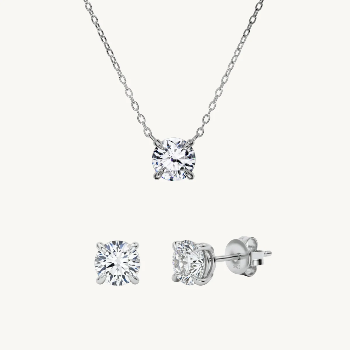 Diamond jewellery set