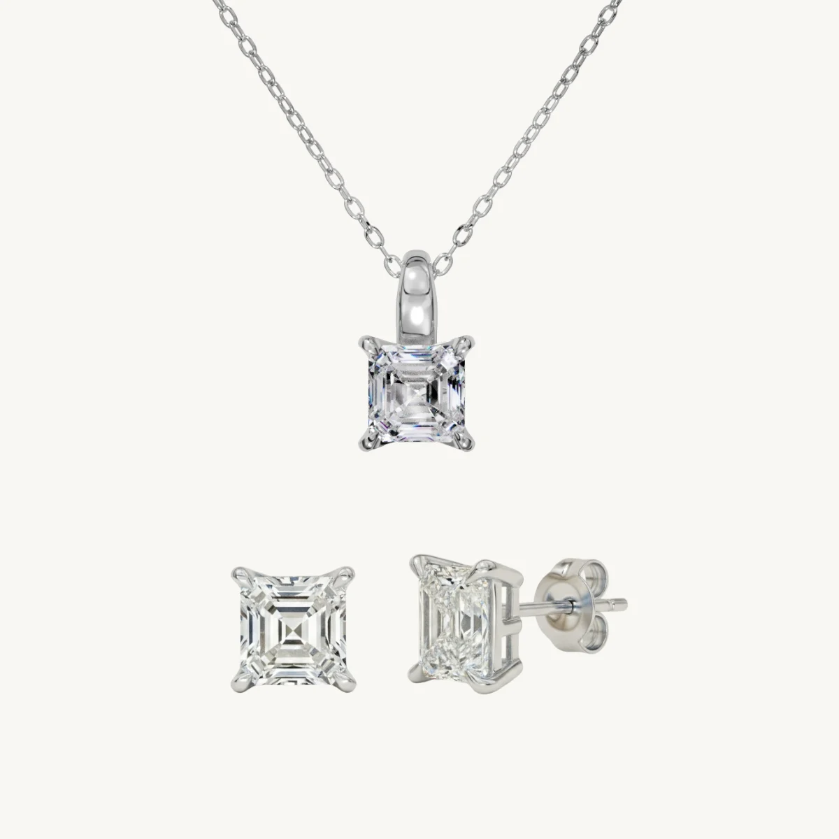 Diamond jewellery set