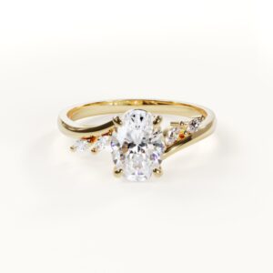 Product Video for Aurora - Oval Ring with Accent Stones