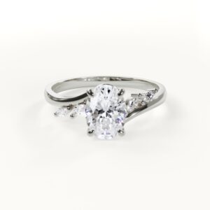 Product Video for Aurora - Oval Ring with Accent Stones
