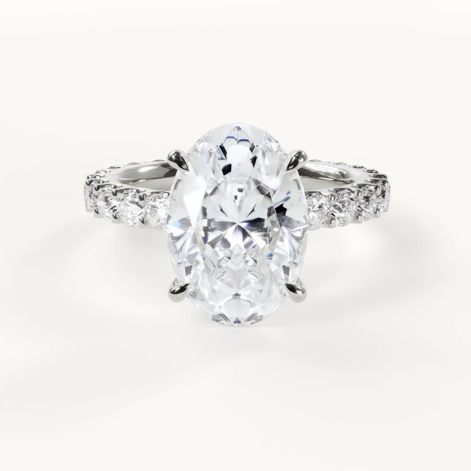 Elegance – Eternity Band Oval Ring von Velur