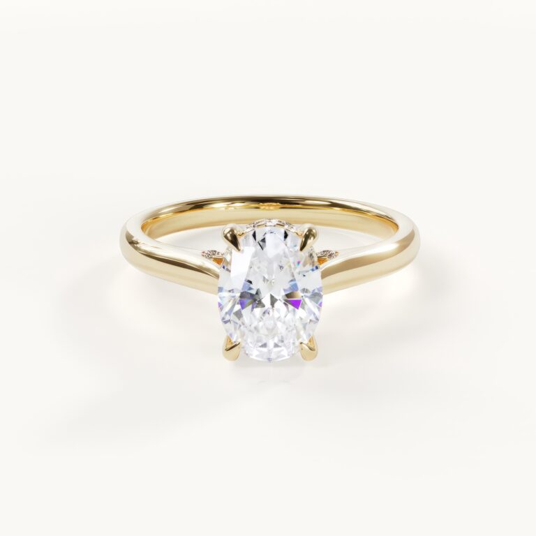Élevée – Cathedral Solitaire Oval by Velur