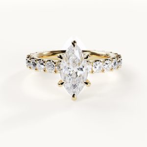 Productvideo van Rêverie - Marquise-ring met eternity-band