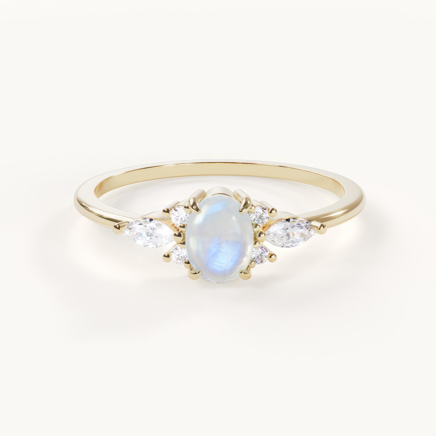 Moonstone Birthstone Ring for June – Velur Muse Eternité