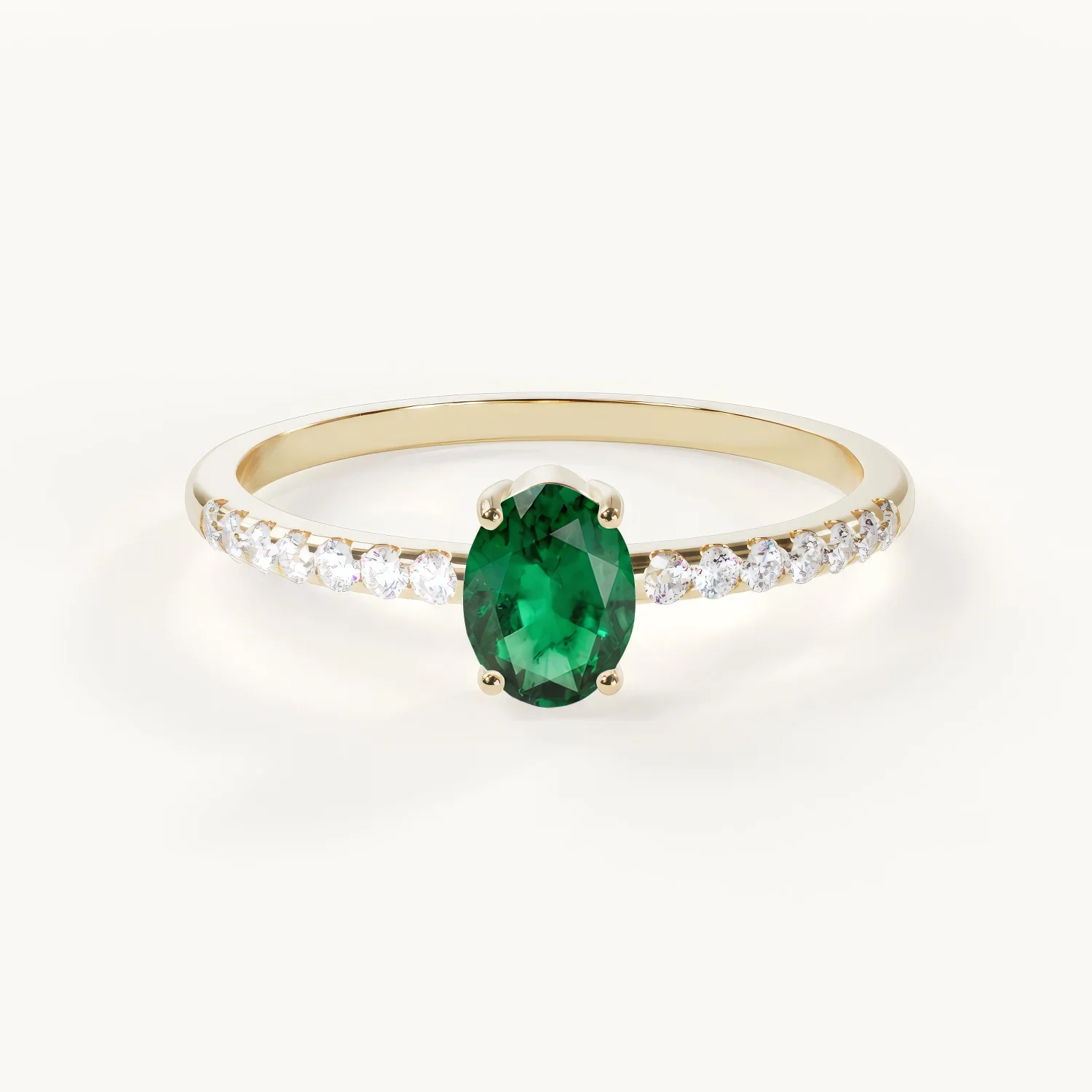 Aveline Lumière Geburtsstein Pavé Ring von Velur als funkelndes Geschenk