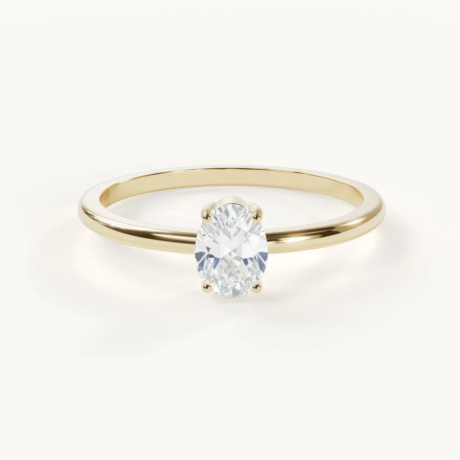 Velur Muse Aurora Birthstone Halo Ring with White Sapphire in Gold