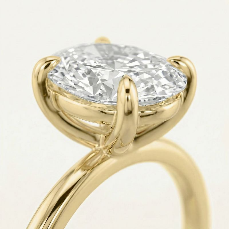 Verlobungsring ohne Hidden Halo