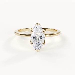 Productvideo over Floréa - Marquise solitaire ring met tulpvormige zetting