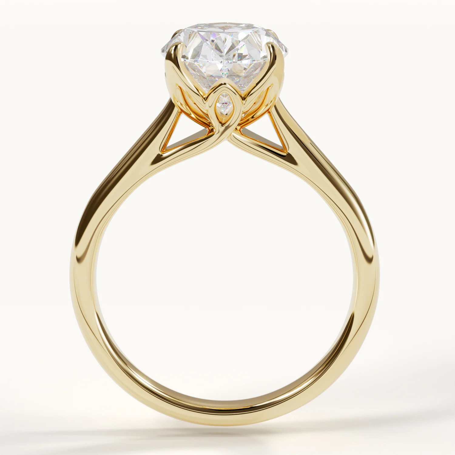 Close-up of the Rêverie Florale engagement ring by Velur