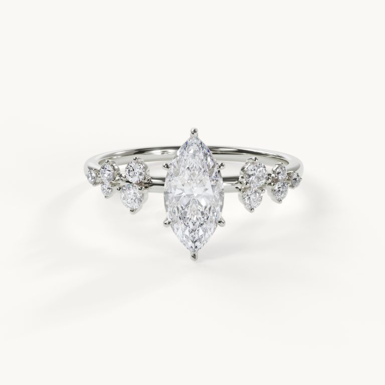 Florentine 1 ct White Gold – Engagement Ring by Velur