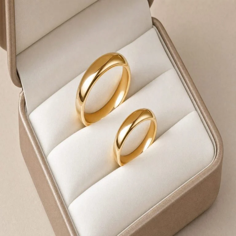 Solid Gold Wedding Bands