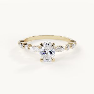 Productvideo van Lumière Petite - Ovale ring met accentstenen