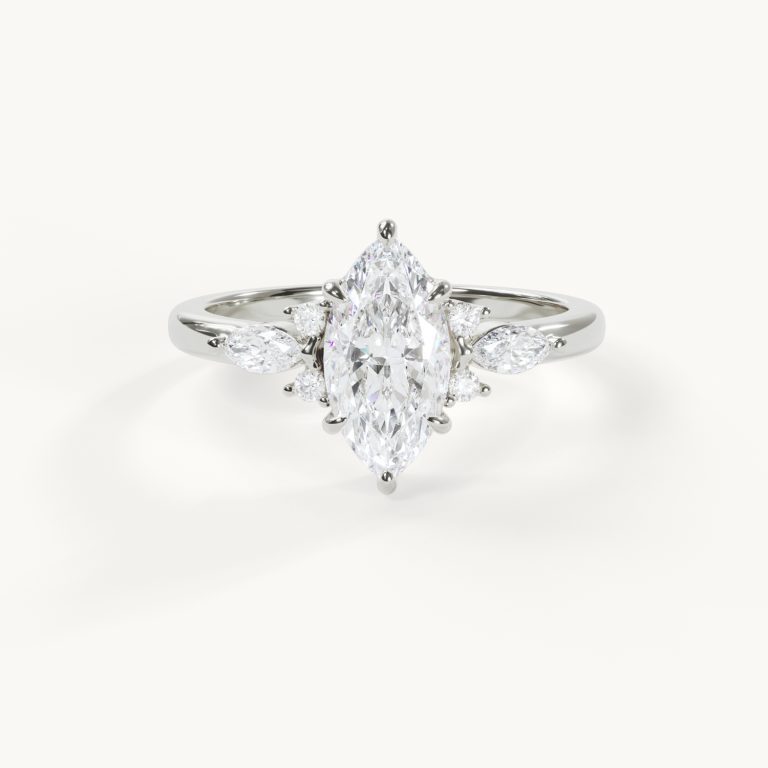 Muse Féerie Marquise Engagement Ring, 1 ct, White Gold – Engagement Ring by Velur