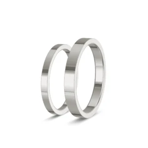 Candeur – Slim Wedding Bands in 333 White Gold