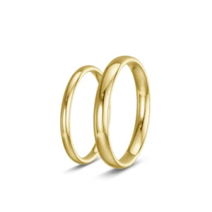Humble – Slim Wedding Bands in 585 Yellow Gold