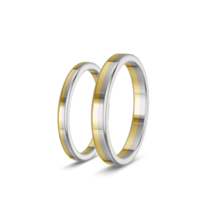 Union – Zweifarbige Trauringe 585 Gelbgold & Weißgold