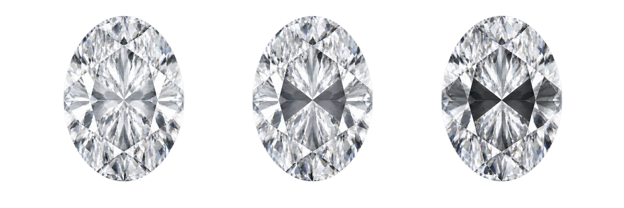 AI illustration of three oval stones with an increasingly dark bow-tie pattern