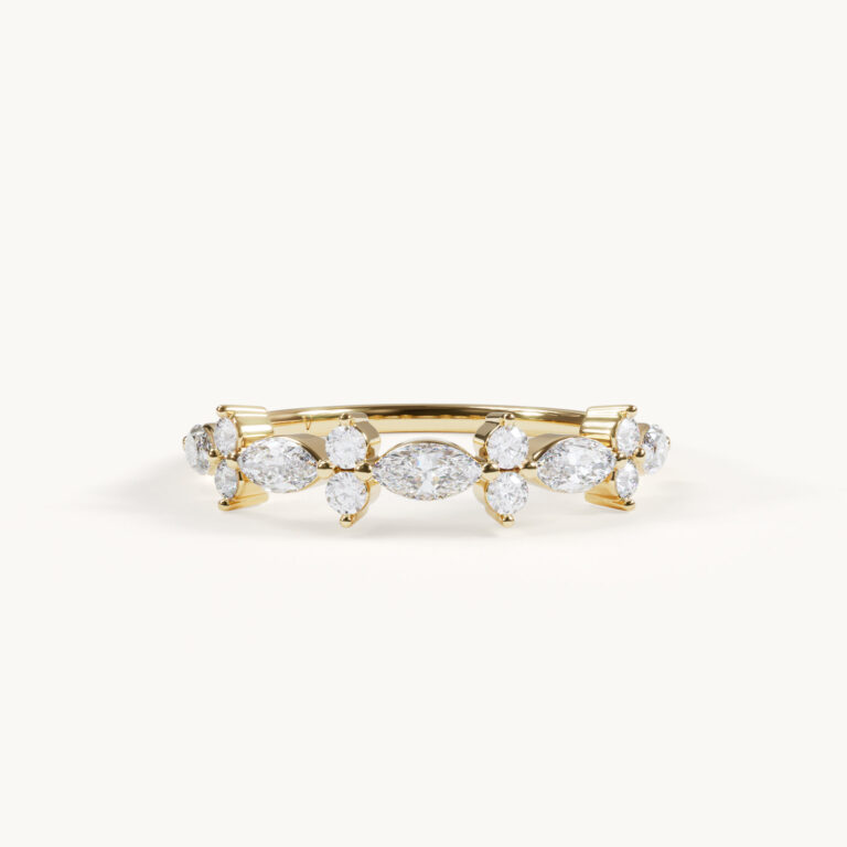 Sia – Eternity Marquise-ring – geelgoud