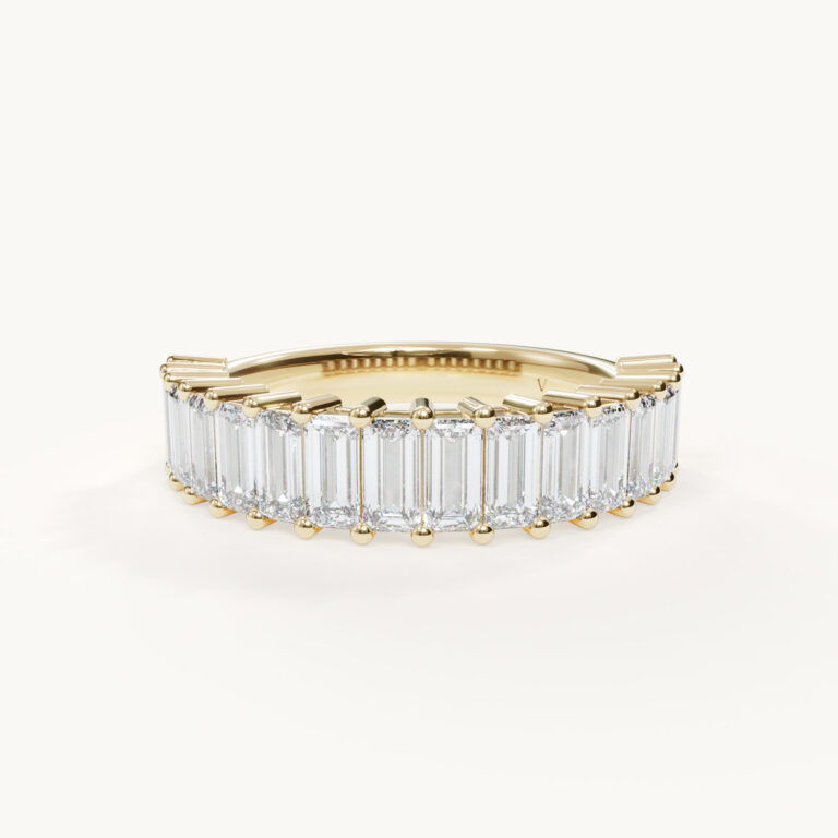 Harmonie – Eternity Emerald-ring – geelgoud