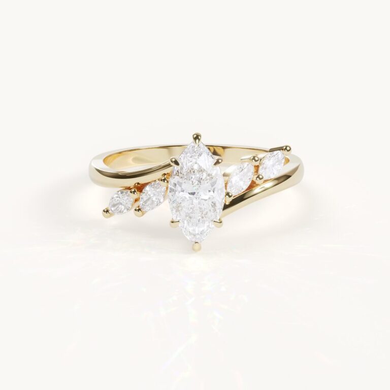 Betty - Marquise Ring mit Akzentsteinen